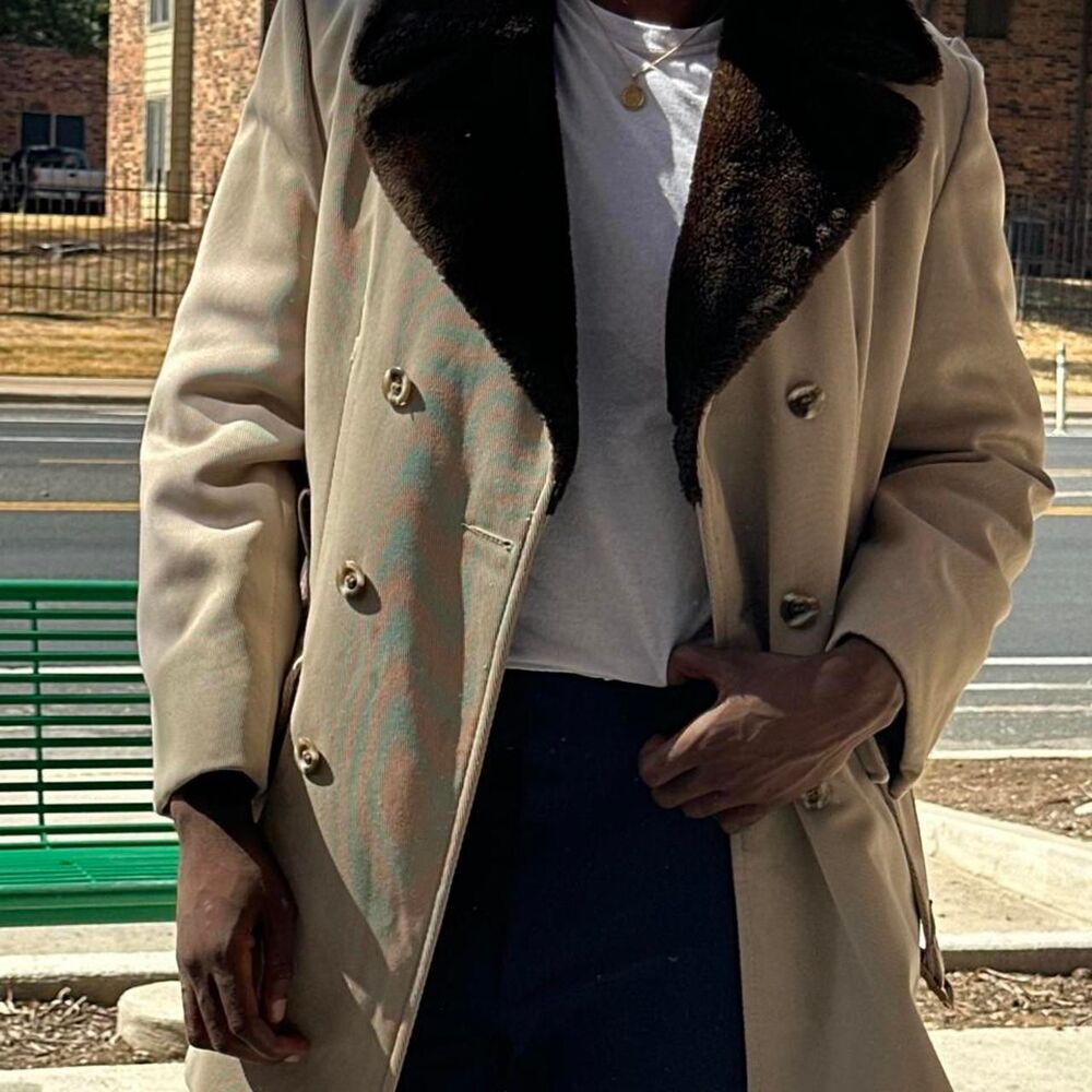lakeland vintage 70s double breasted trench